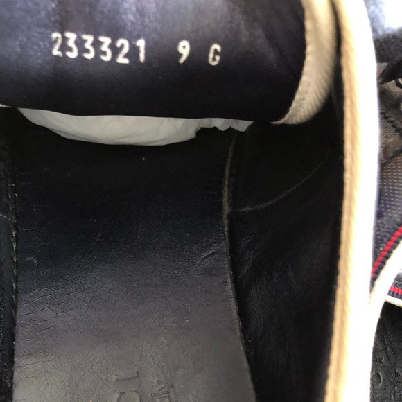 Gucci Men Blue Monogram Sneakers